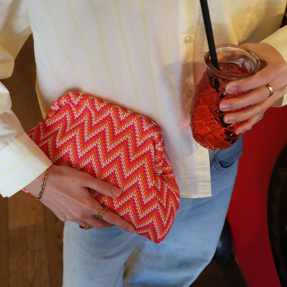 Alba Zig Zag Clutch