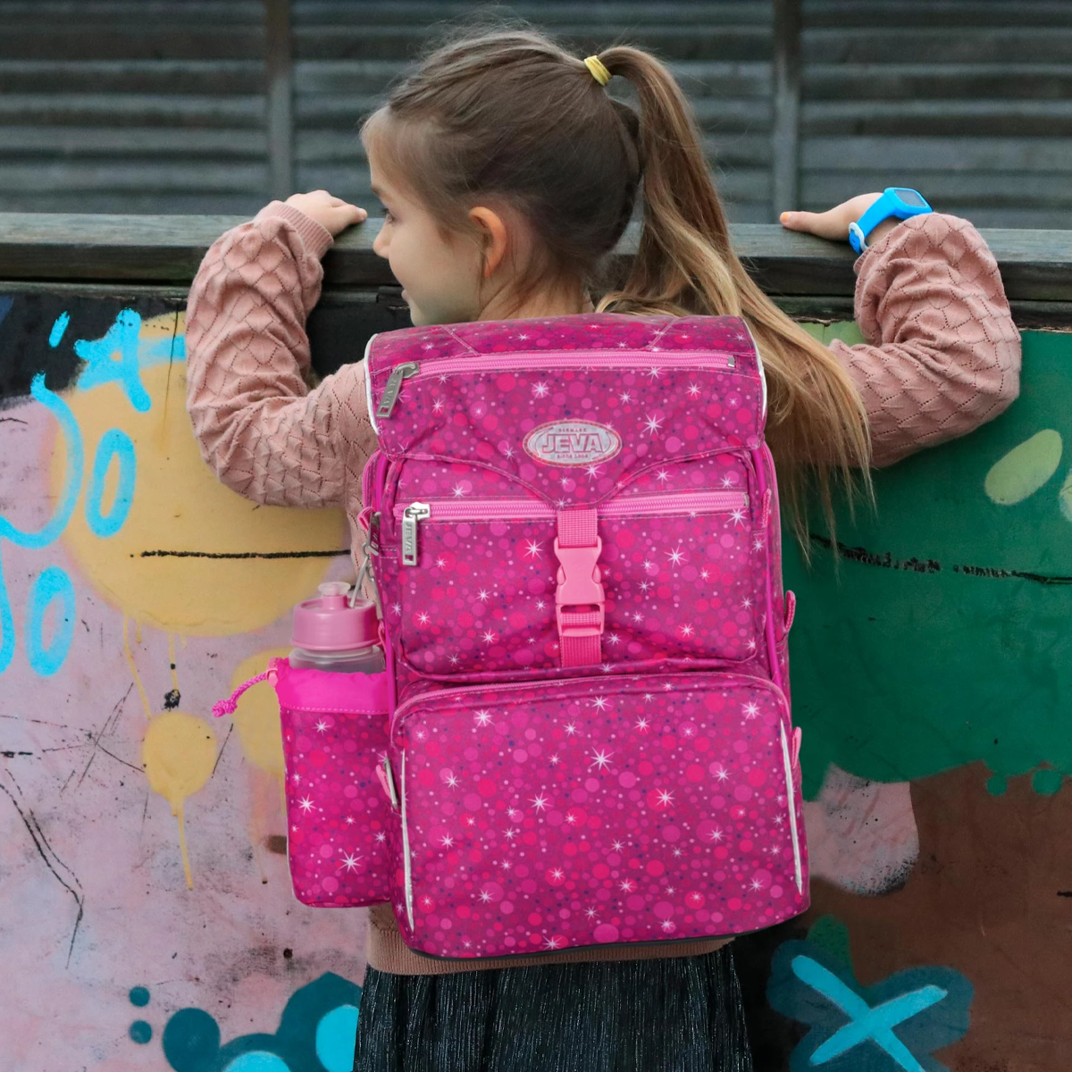 Beginners Super Pink Skoletaske