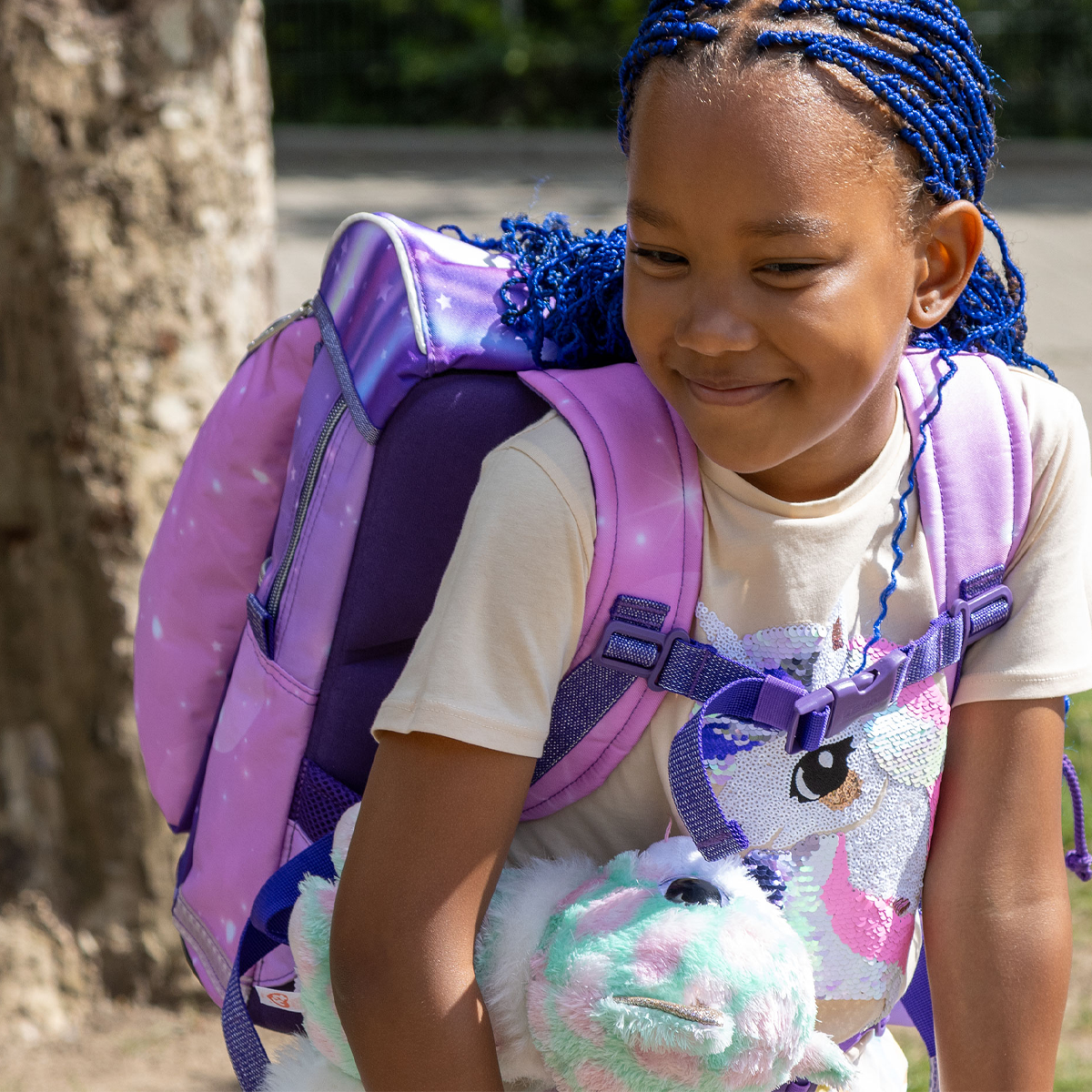 Intermediate Unicorn Friends Skoletaske