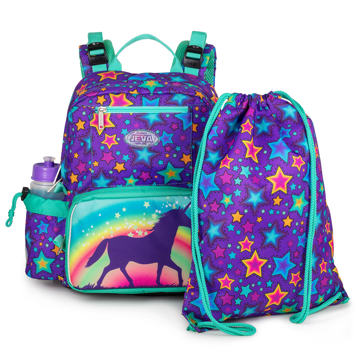 Start-Up Rainbow Unicorn Candy Skoletaske