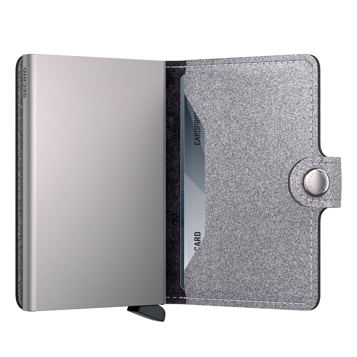 MINIWALLET GLITTER SILVER