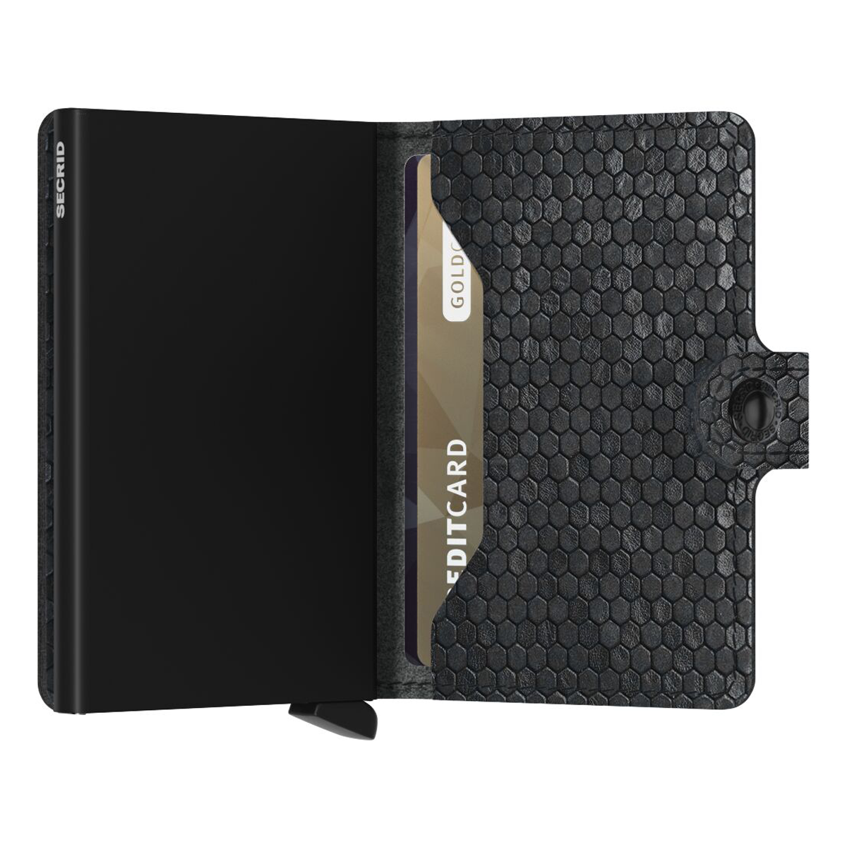 MINIWALLET HEXAGON BLACK