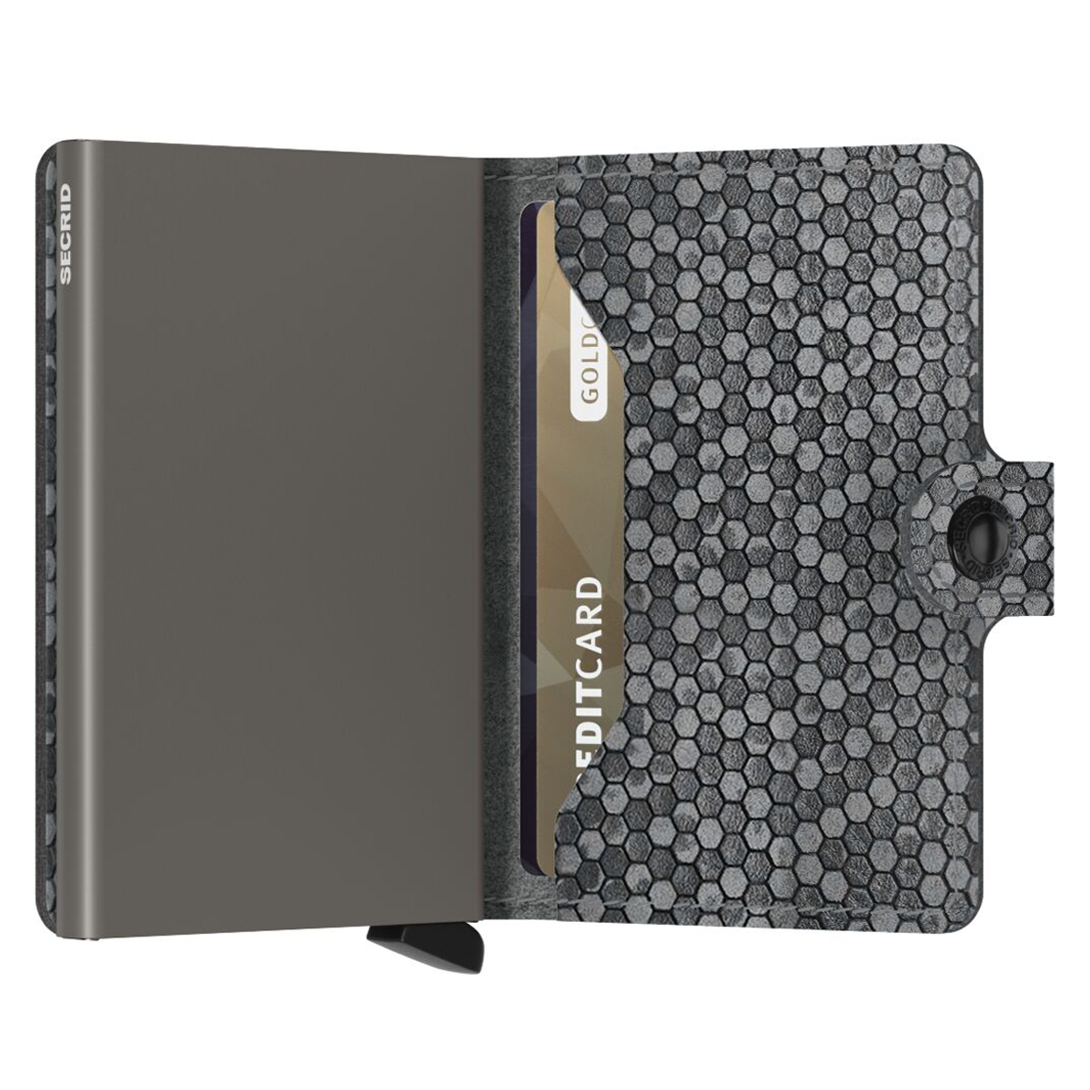 MINIWALLET HEXAGON GREY