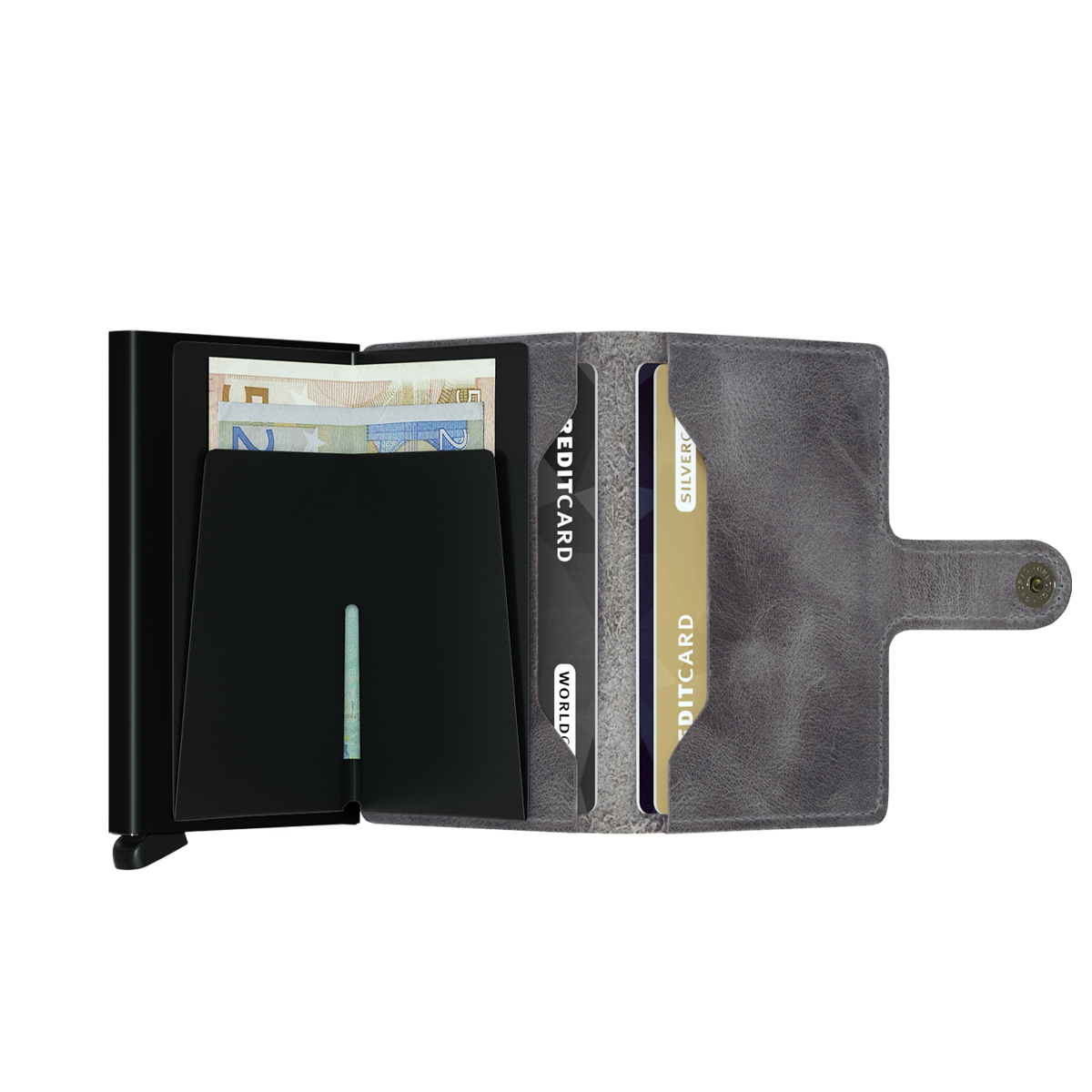 Miniwallet Vintage Grey-Black