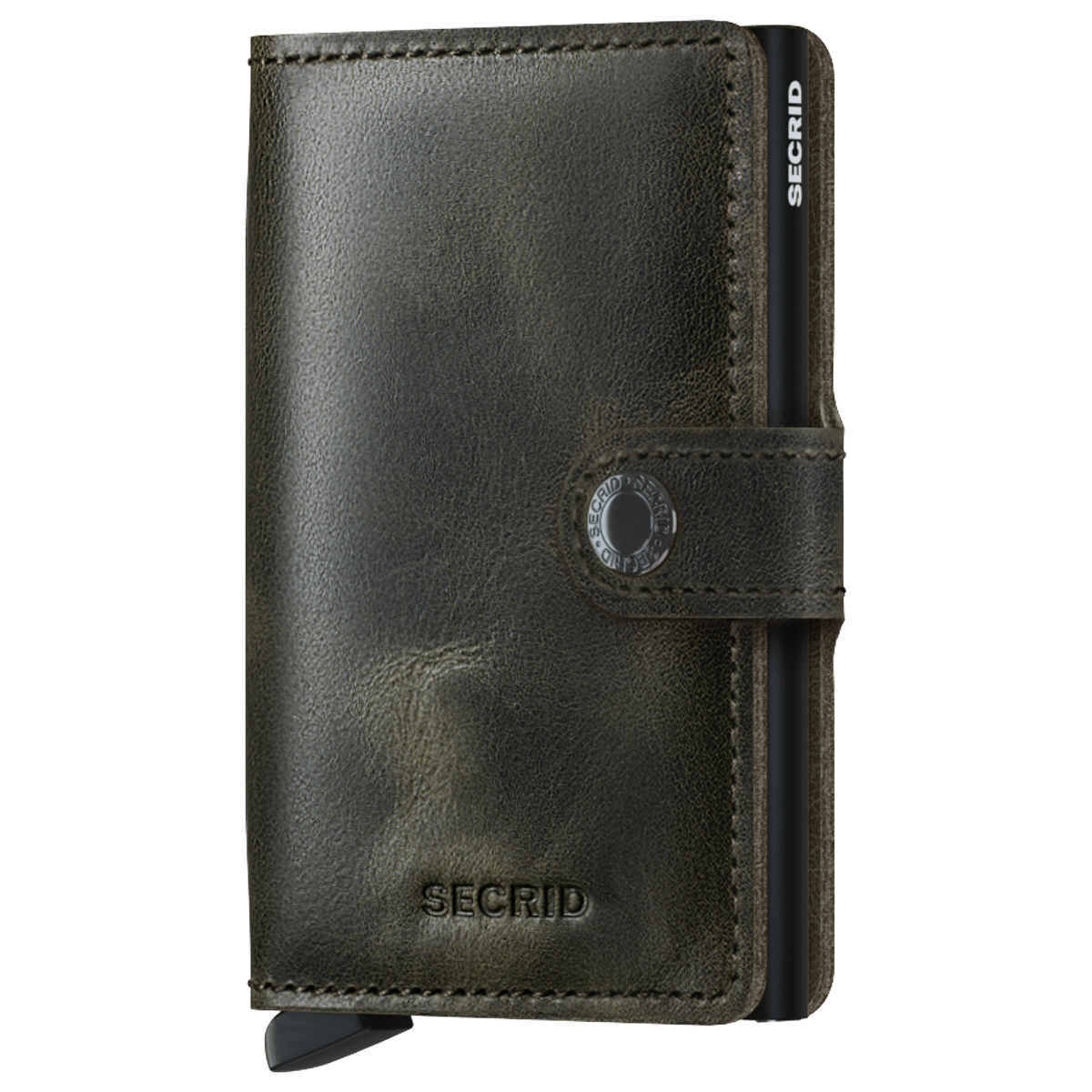 MINIWALLET VINTAGE OLIVE-BLACK