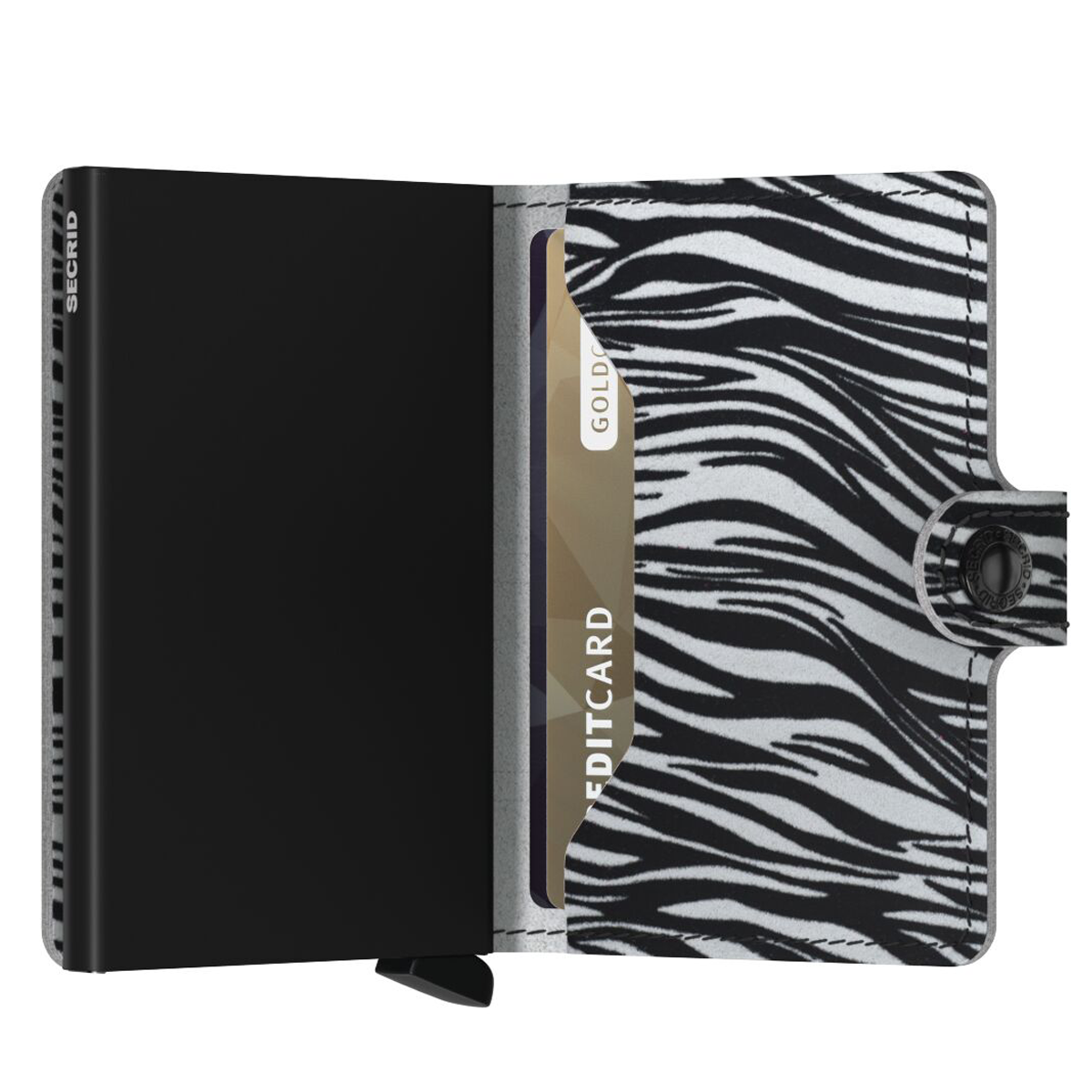 MINIWALLET ZEBRA LIGHT GREY
