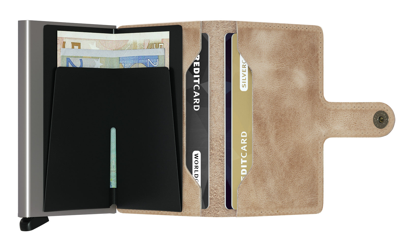 SECRID MINIWALLET TAUPE VINTAGE KORTHOLDER