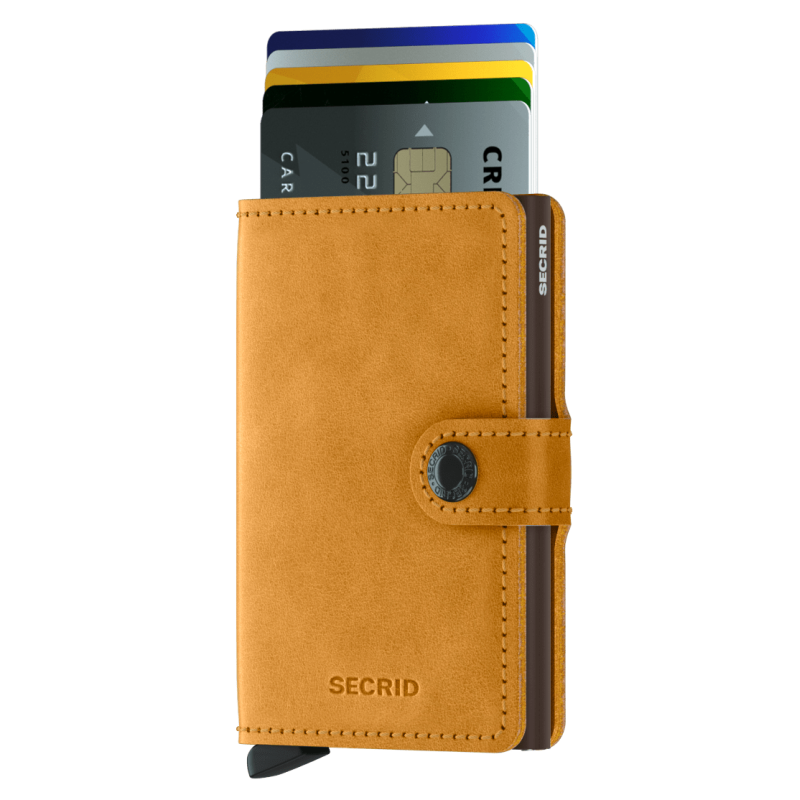 SECRID MINIWALLET VINTAGE OCHRE KORTHOLDER