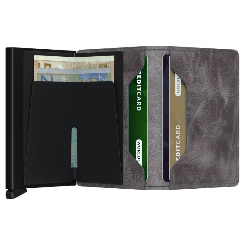 SECRID SLIMWALLET GREY BLACK VINTAGE