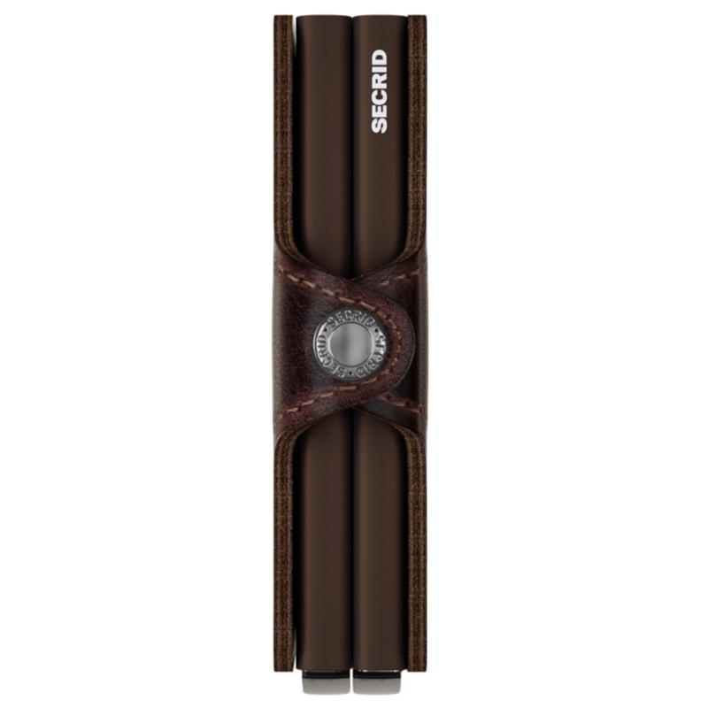 SECRID TWINWALLET CHOCOLATE VINTAGE KORTHOLDER
