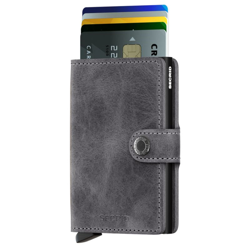 SECRID MINIWALLET GREY VINTAGE-BLACK