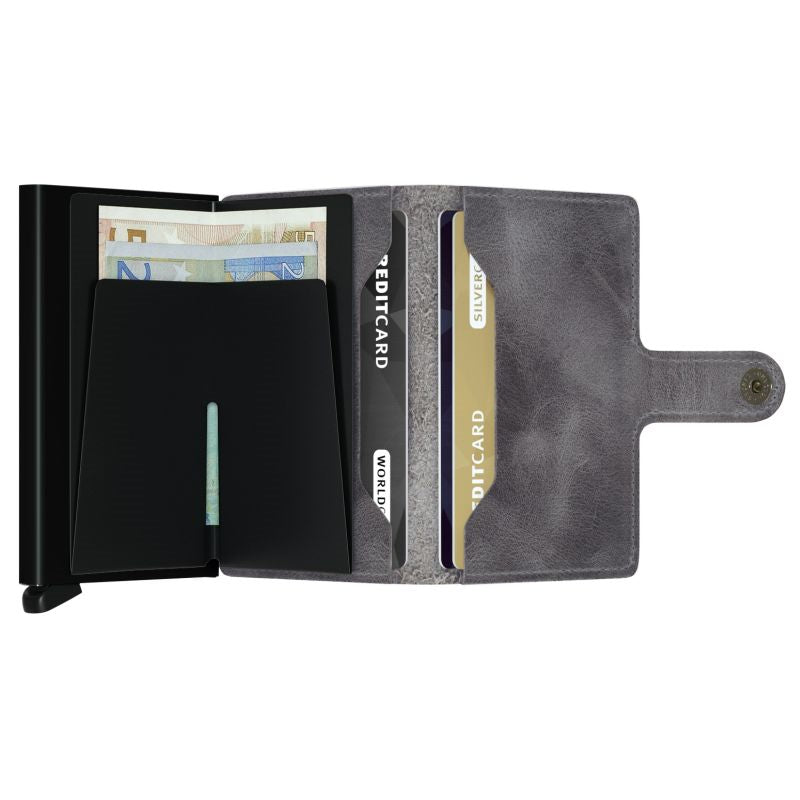 SECRID MINIWALLET GREY VINTAGE-BLACK