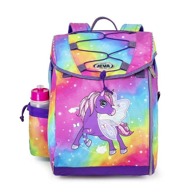 JEVA INTERMEDIATE SKOLETASKE RAINBOW ALICORN