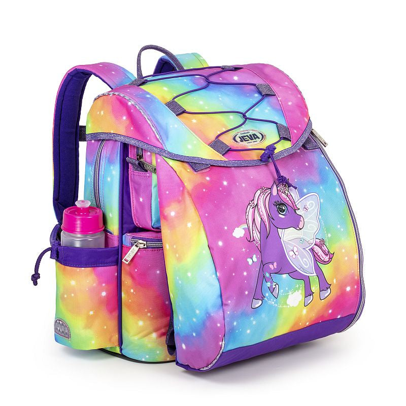 JEVA INTERMEDIATE SKOLETASKE RAINBOW ALICORN