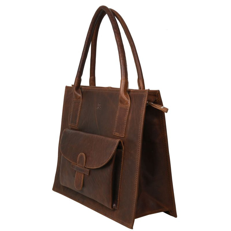 ADAX RAGUSA VALENTINA SHOPPER SKINDTASKE