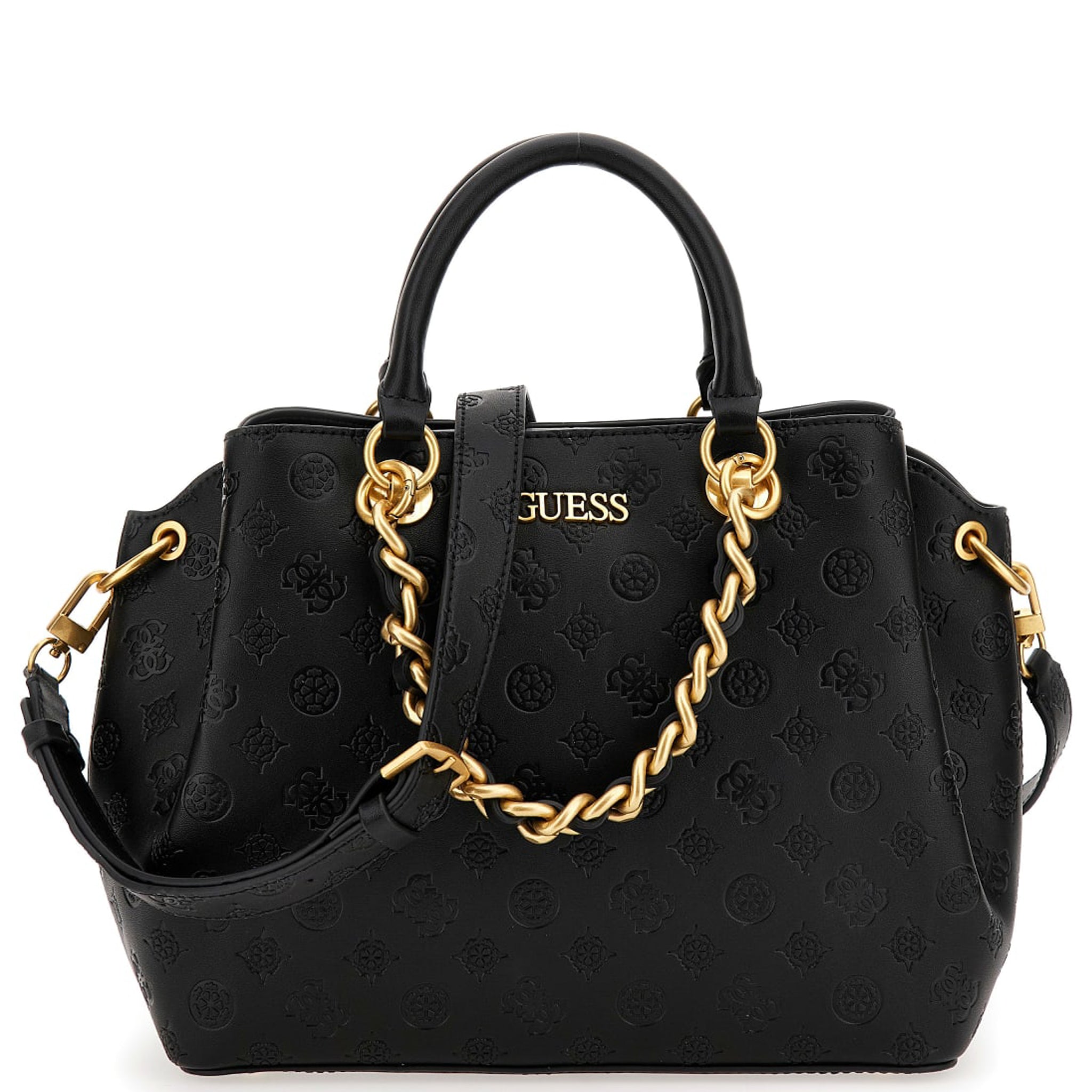 GUESS GEVA 3 COMPARTMENT SATCHEL HÅNDTASKE