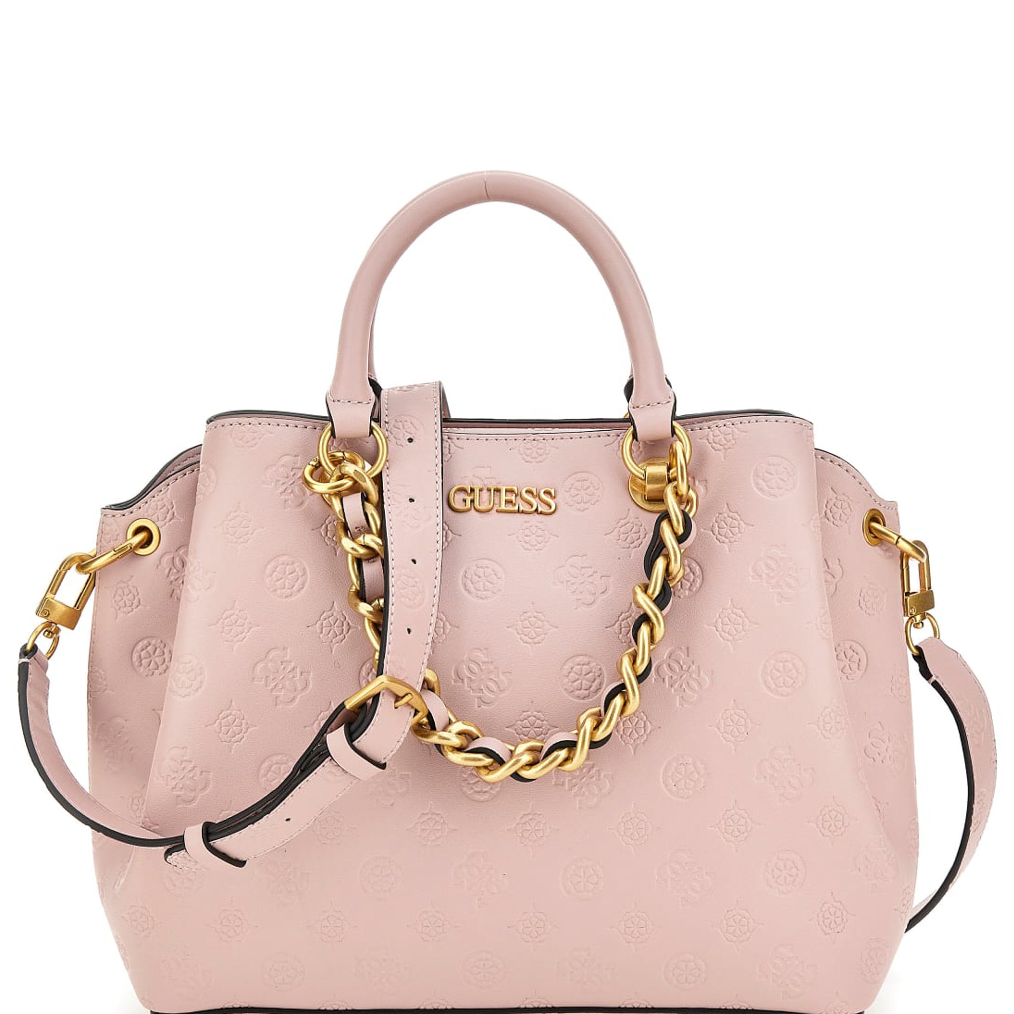 GUESS GEVA 3 COMPARTMENT SATCHEL HÅNDTASKE