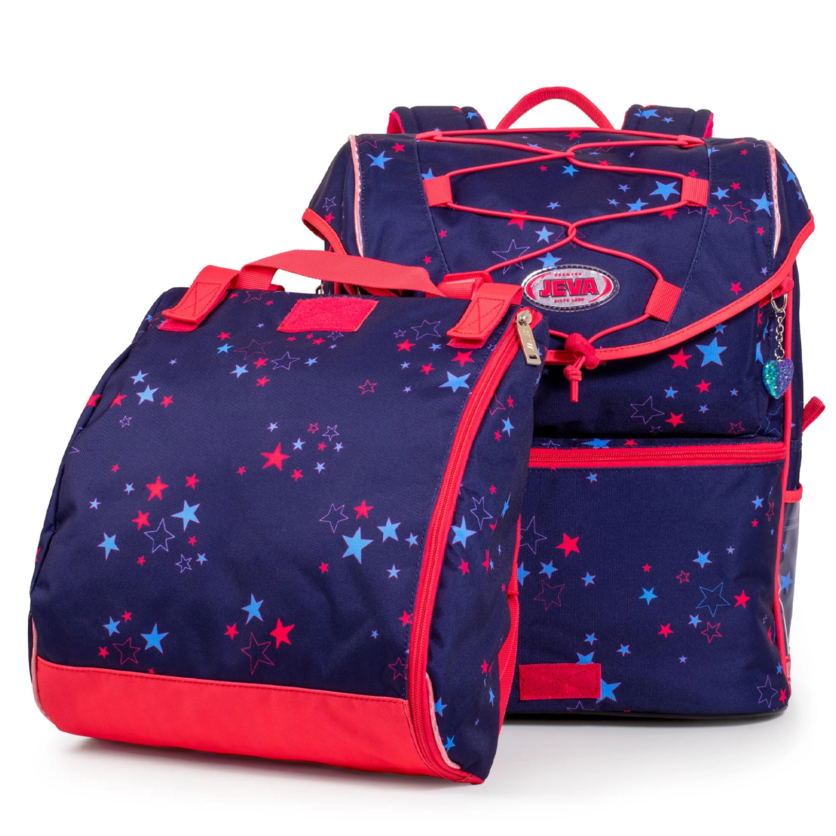 Intermediate Pink Starry Skoletaske