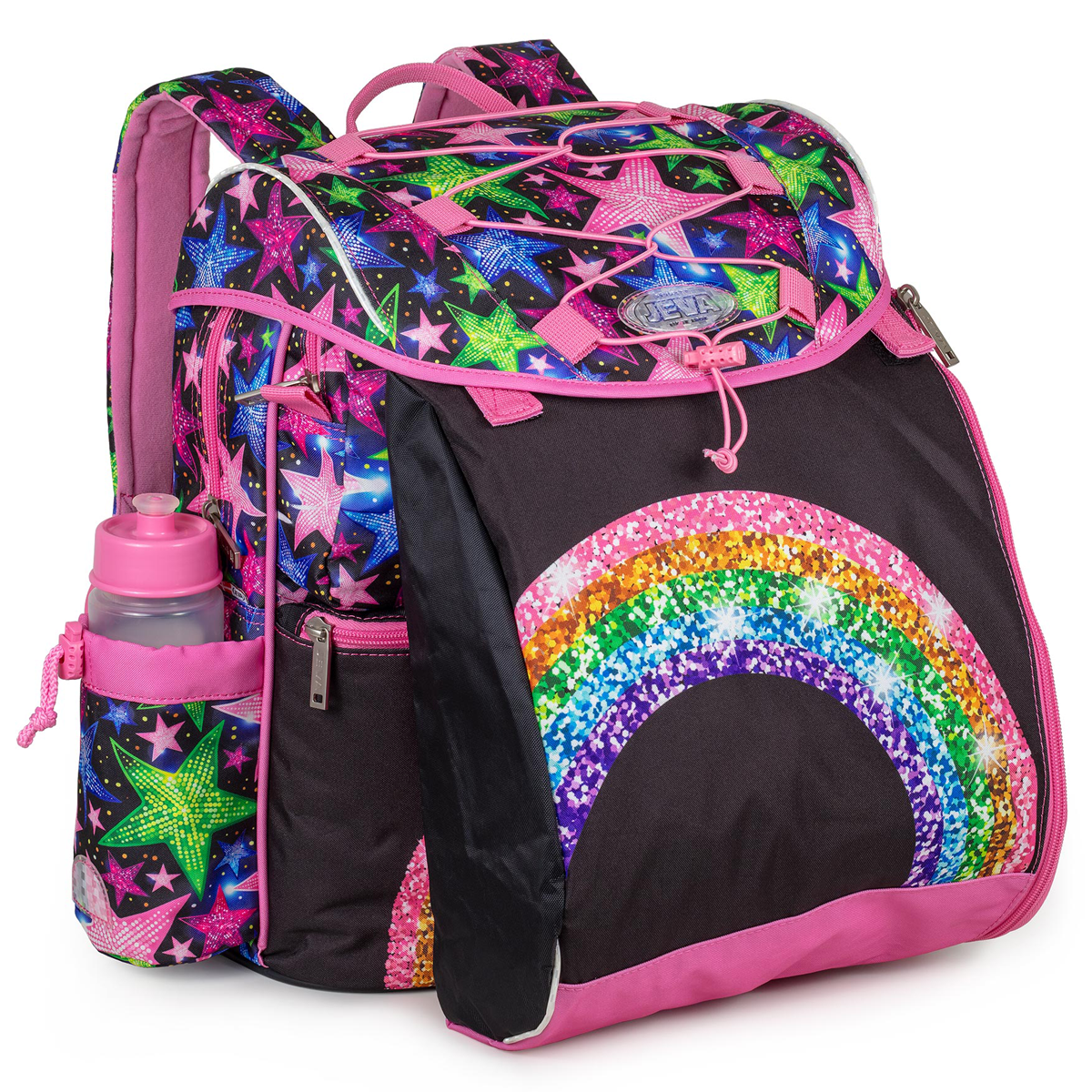 Intermediate Shimmer Rainbow Skoletaske