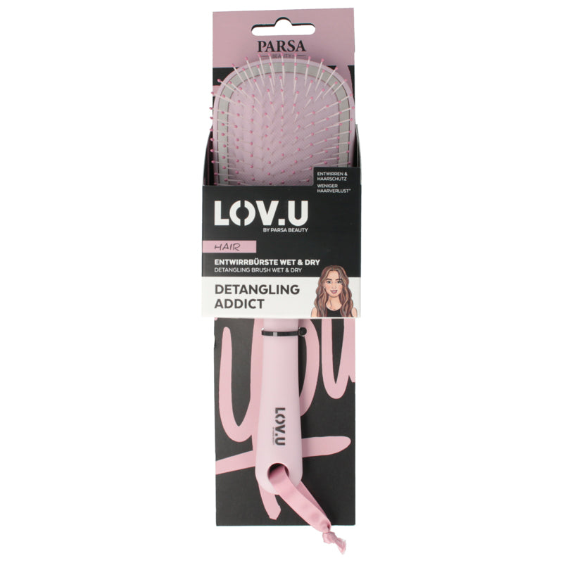 PARSA DETANGLING HÅRBØRSTE PINK