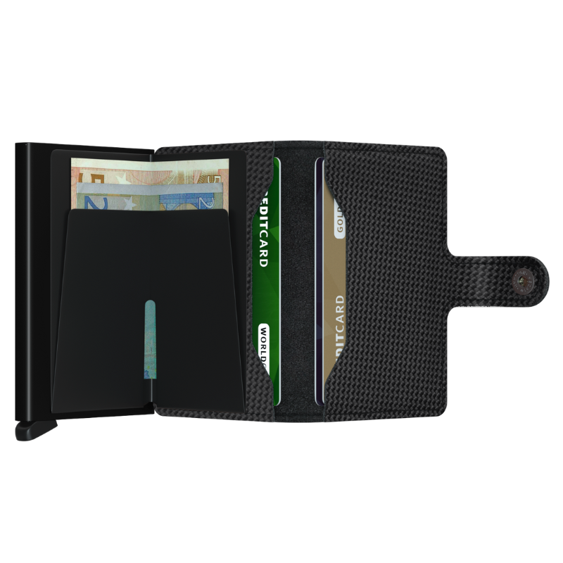 SECRID MINIWALLET CARBON BLACK KORTHOLDER