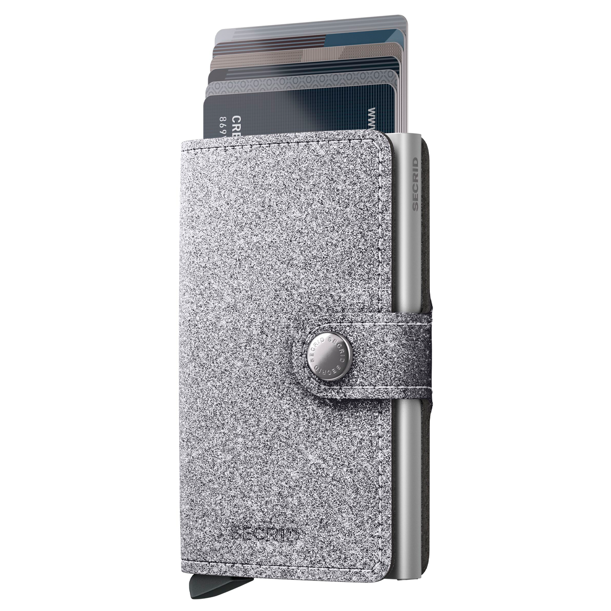 MINIWALLET GLITTER SILVER