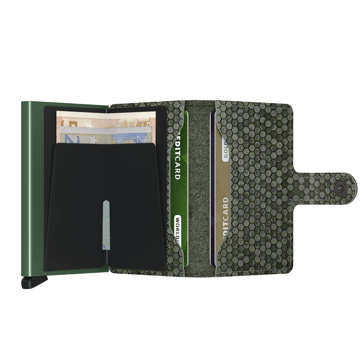 MINIWALLET HEXAGON GREEN