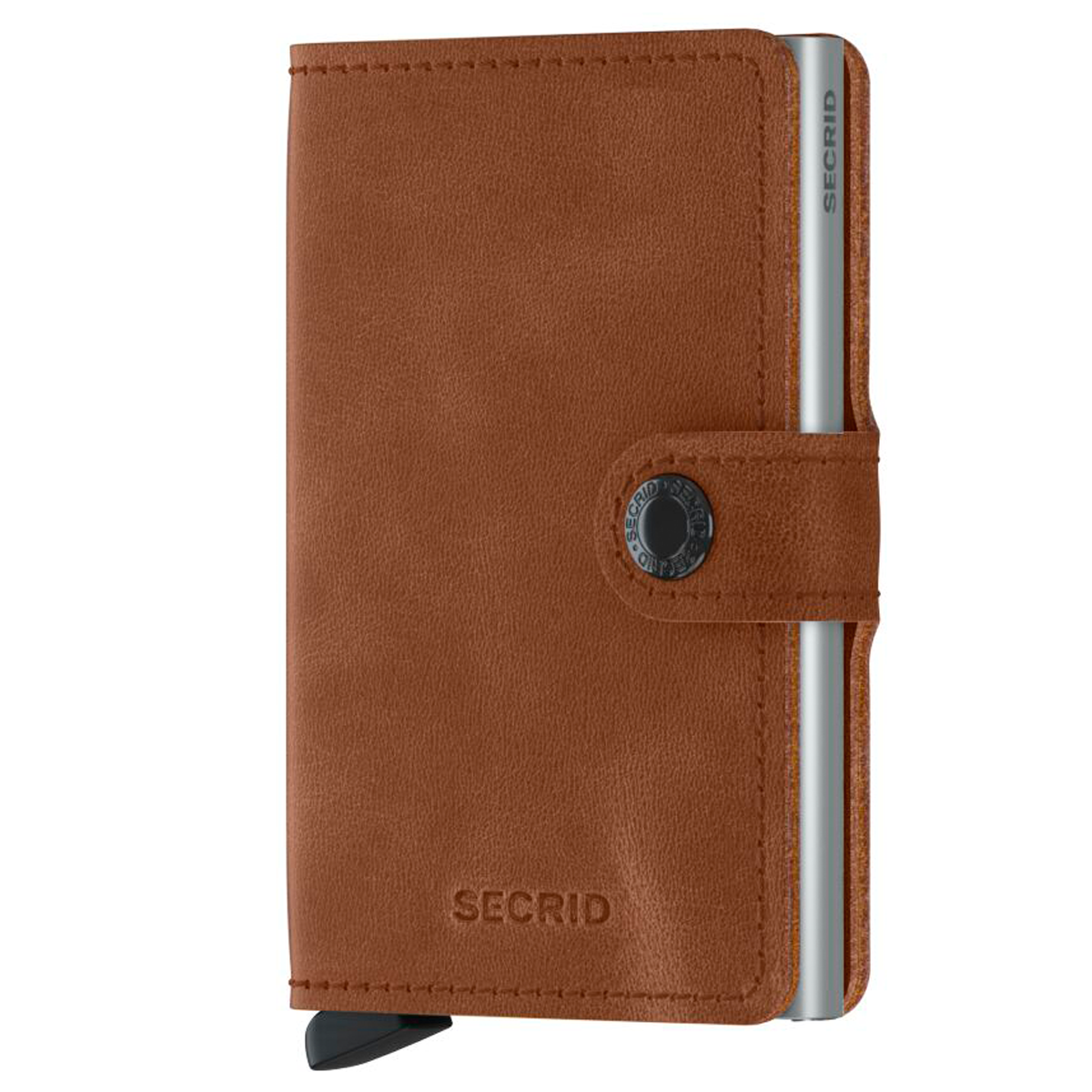 SECRID MINIWALLET VINTAGE COGNAC-SILVER KORTHOLDER