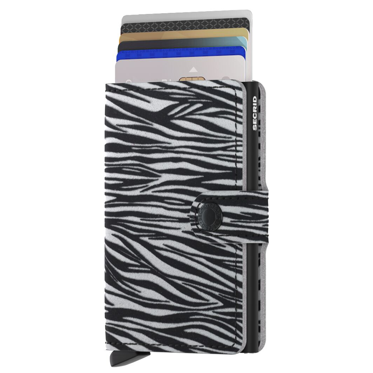 MINIWALLET ZEBRA LIGHT GREY