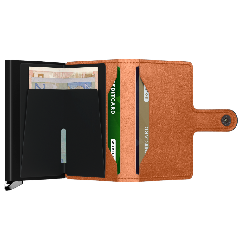 SECRID PREMIUM MINIWALLET BASCO COGNAC