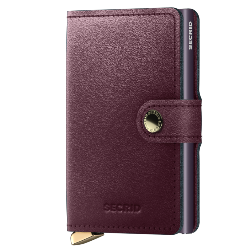 SECRID PREMIUM MINIWALLET DUSK BORDEAUX KORTHOLDER