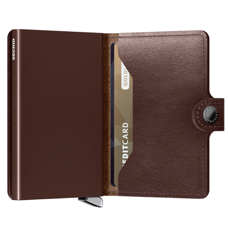 SECRID PREMIUM MINIWALLET DUSK DARK BROWN KORTHOLD