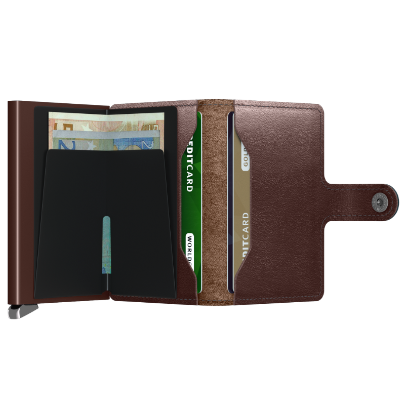 SECRID PREMIUM MINIWALLET DUSK DARK BROWN KORTHOLD