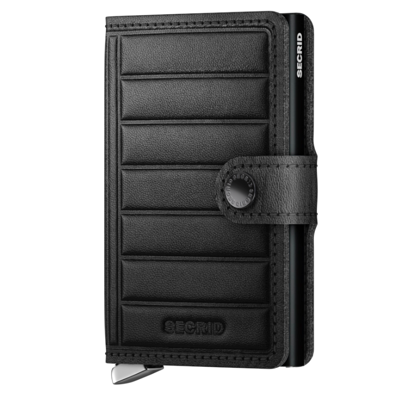 SECRID PREMIUM MINIWALLET EMBOSS LINES BLACK