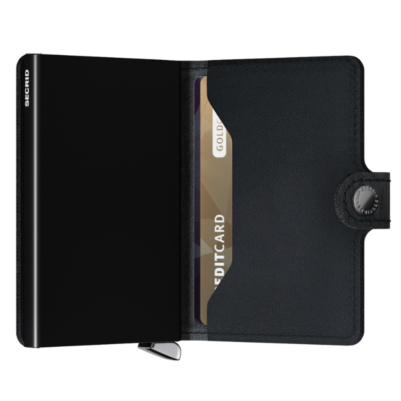 SECRID PREMIUM MINIWALLET EMBOSS LINES BLACK