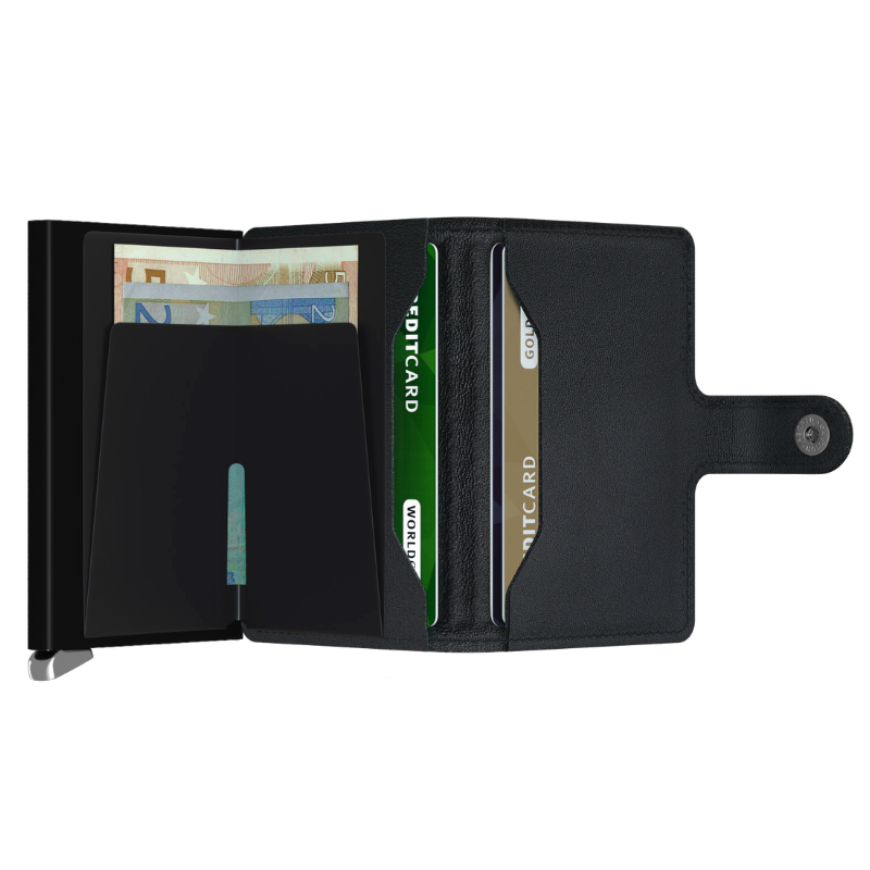 SECRID PREMIUM MINIWALLET EMBOSS LINES BLACK