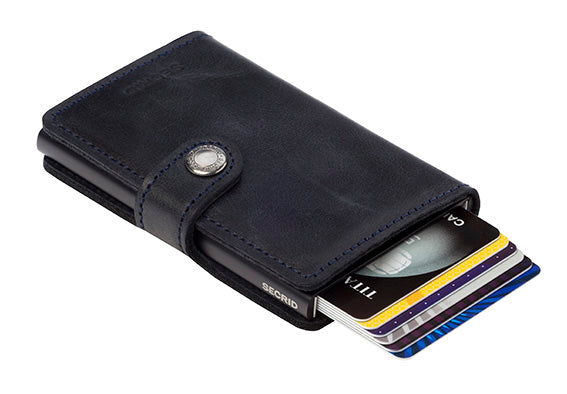 SECRID MINIWALLET BLACK VINTAGE KORTHOLDER