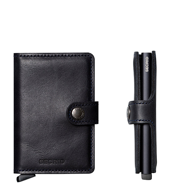 SECRID MINIWALLET BLACK VINTAGE KORTHOLDER