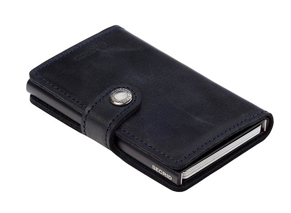 SECRID MINIWALLET BLACK VINTAGE KORTHOLDER