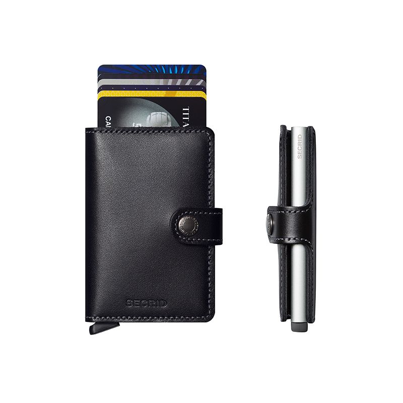 SECRID MINIWALLET BLACK KORTHOLDER