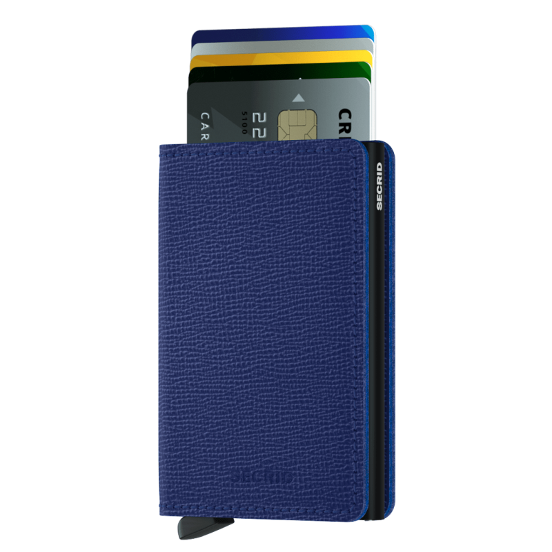 SECRID SLIMWALLET CRISPLE BLUE KORTHOLDER