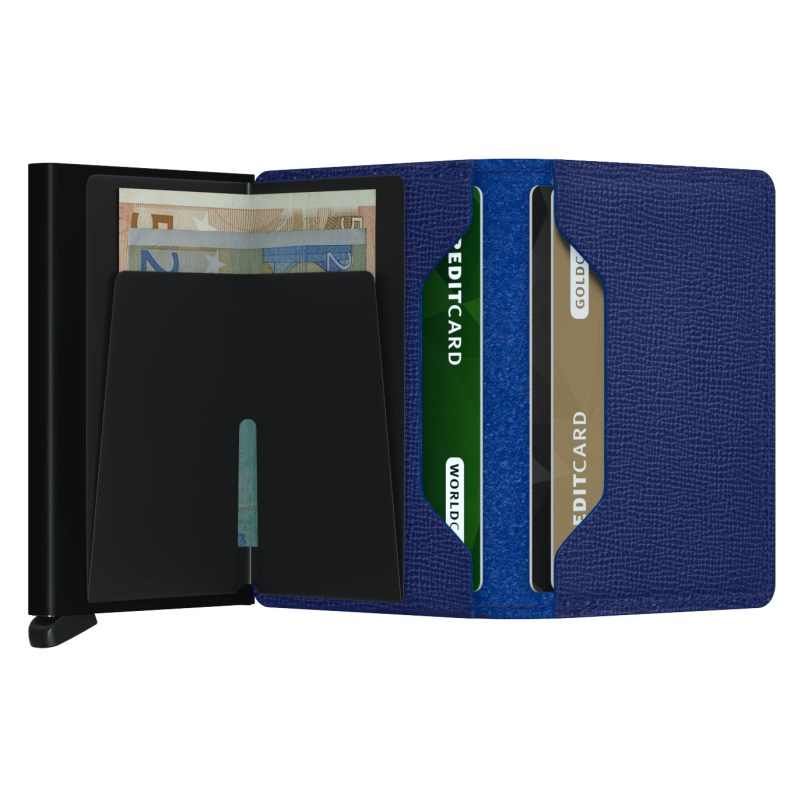 SECRID SLIMWALLET CRISPLE BLUE KORTHOLDER