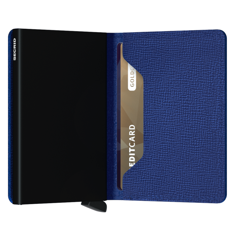 SECRID SLIMWALLET CRISPLE BLUE KORTHOLDER