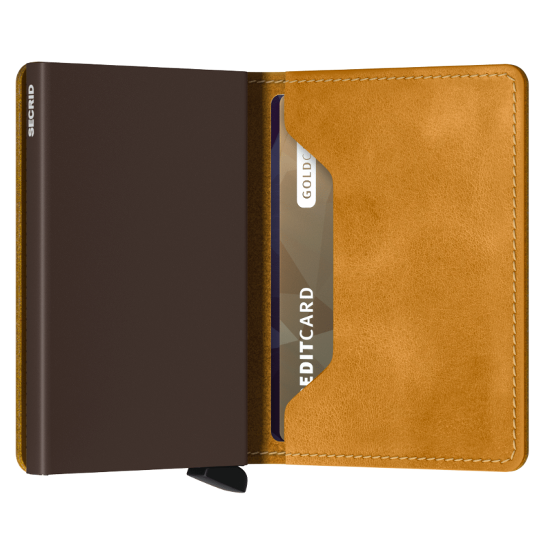 SECRID SLIMWALLET VINTAGE OCHRE KORTHOLDER
