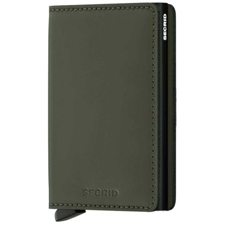 SECRID SLIMWALLET MATTE GREEN KORTHOLDER