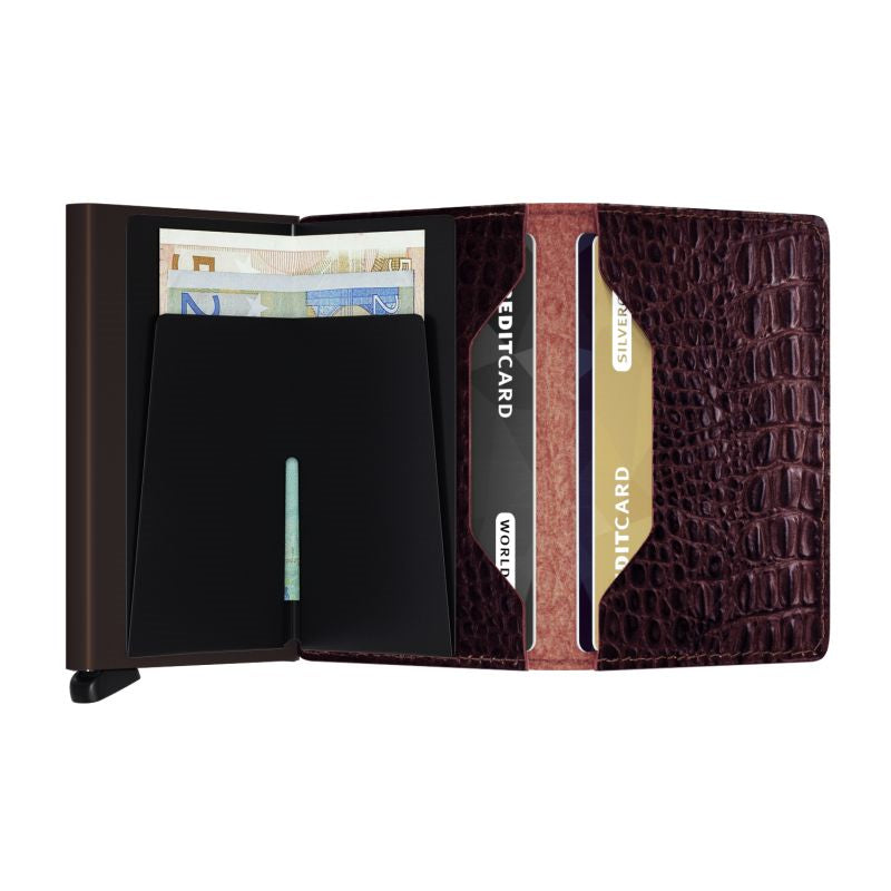 SECRID SLIMWALLET BROWN NILE KREDITKORTHOLDER